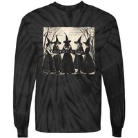 Girl Will Be Girl Funny Witch Witchy Vibes Tie-Dye Long Sleeve Shirt