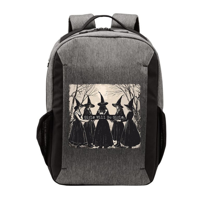 Girl Will Be Girl Witch Halloween Funny Witchy Vibes Women Vector Backpack