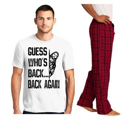 Guess WhoS Back Back Again Jesus Good Friday Easter Funny Pajama Set