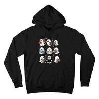 Ghosts With Books Library Halloweenteacher Hoodie