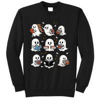 Ghosts With Books Library Halloweenteacher Sweatshirt