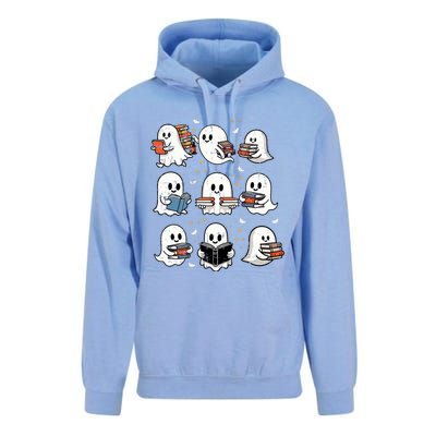 Ghosts With Books Library Halloweenteacher Unisex Surf Hoodie