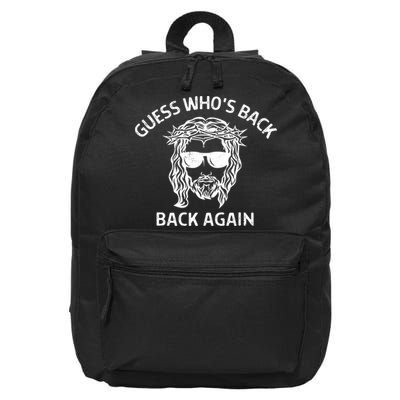 Guess Whos Back Back Again Happy Easter Jesus Christian 16 in Basic Backpack
