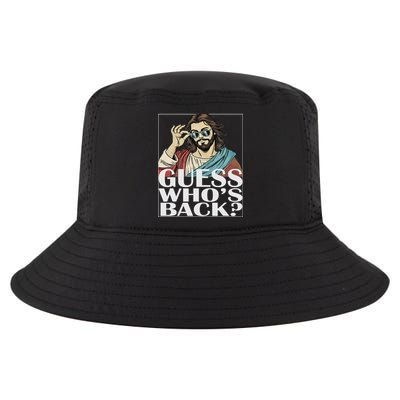 Guess Whos Back Jesus Easter Religious Catholic Cool Comfort Performance Bucket Hat