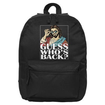 Guess Whos Back Jesus Easter Religious Catholic 16 in Basic Backpack