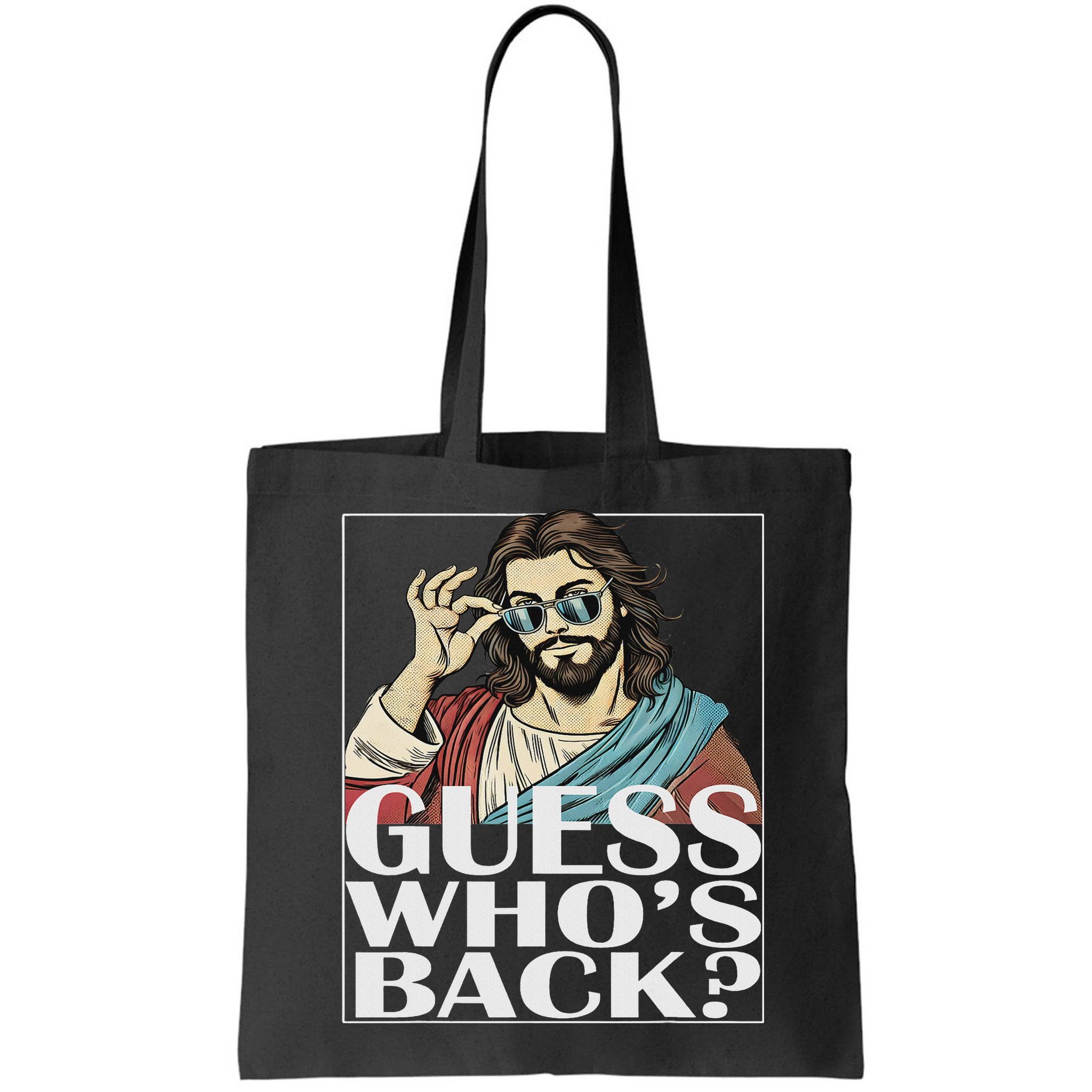 Guess Whos Back Jesus Easter Religious Catholic Bag