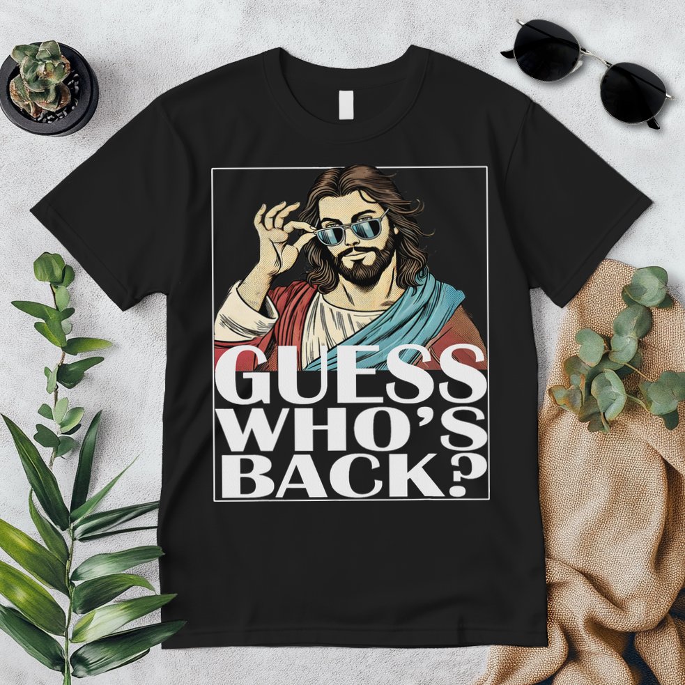 Guess Whos Back Jesus Easter Religious Catholic Premium T-Shirt
