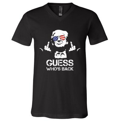 Guess WhoS Back Trump V-Neck T-Shirt