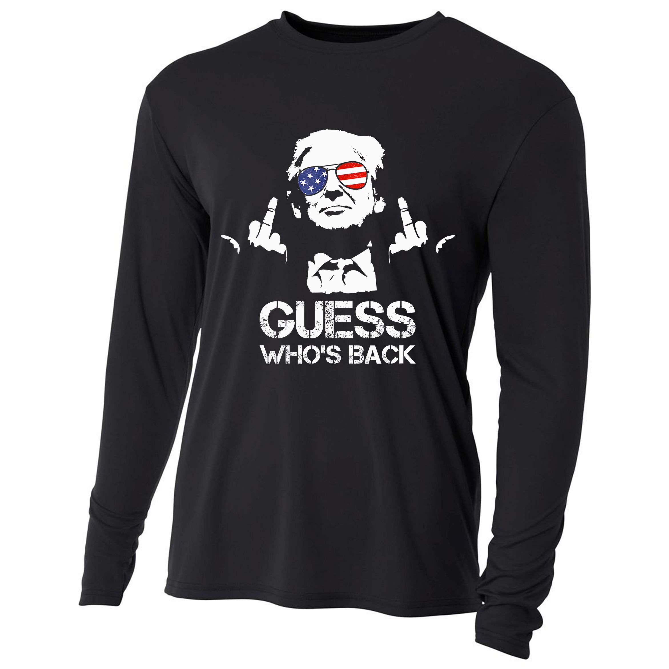 Guess WhoS Back Trump Cooling Performance Long Sleeve Crew