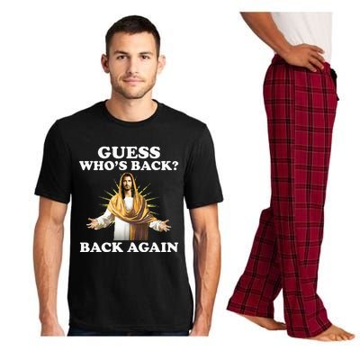 Guess Who's Back Back Again Happy Easter! Jesus Pajama Set