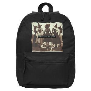 Girl Will Be Girl Funny Witch Witchy Vibes Halloween 16 in Basic Backpack