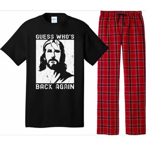 Guess Who's Back Back Again Happy Easter! Jesus Christian Pajama Set