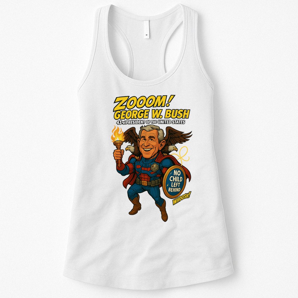 George W. Bush The Presidential Chronicles Womens Tank Top