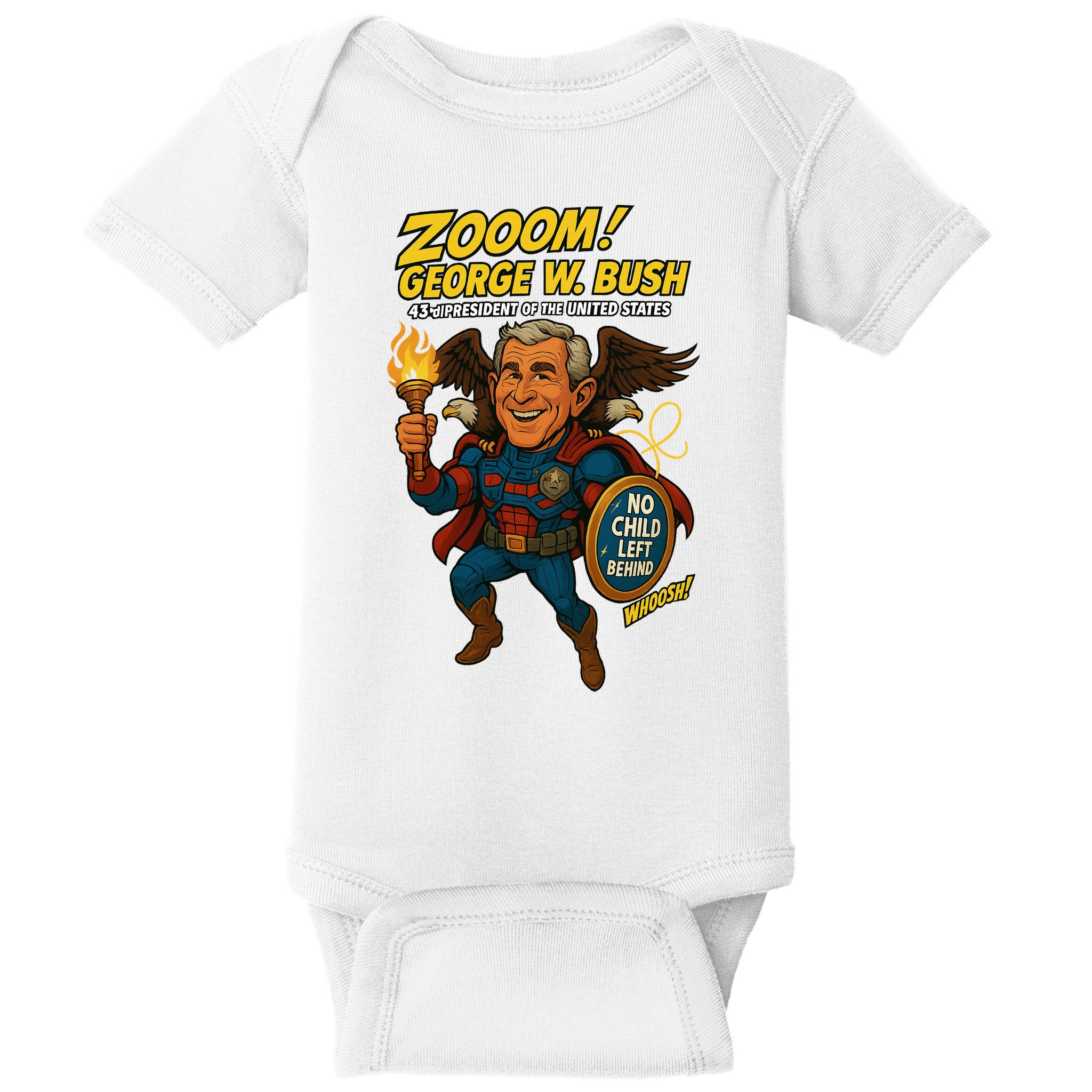 George W. Bush The Presidential Chronicles Baby Bodysuit