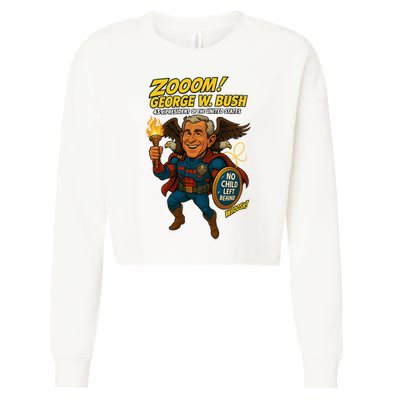 George W. Bush The Presidential Chronicles Cropped Pullover Crew