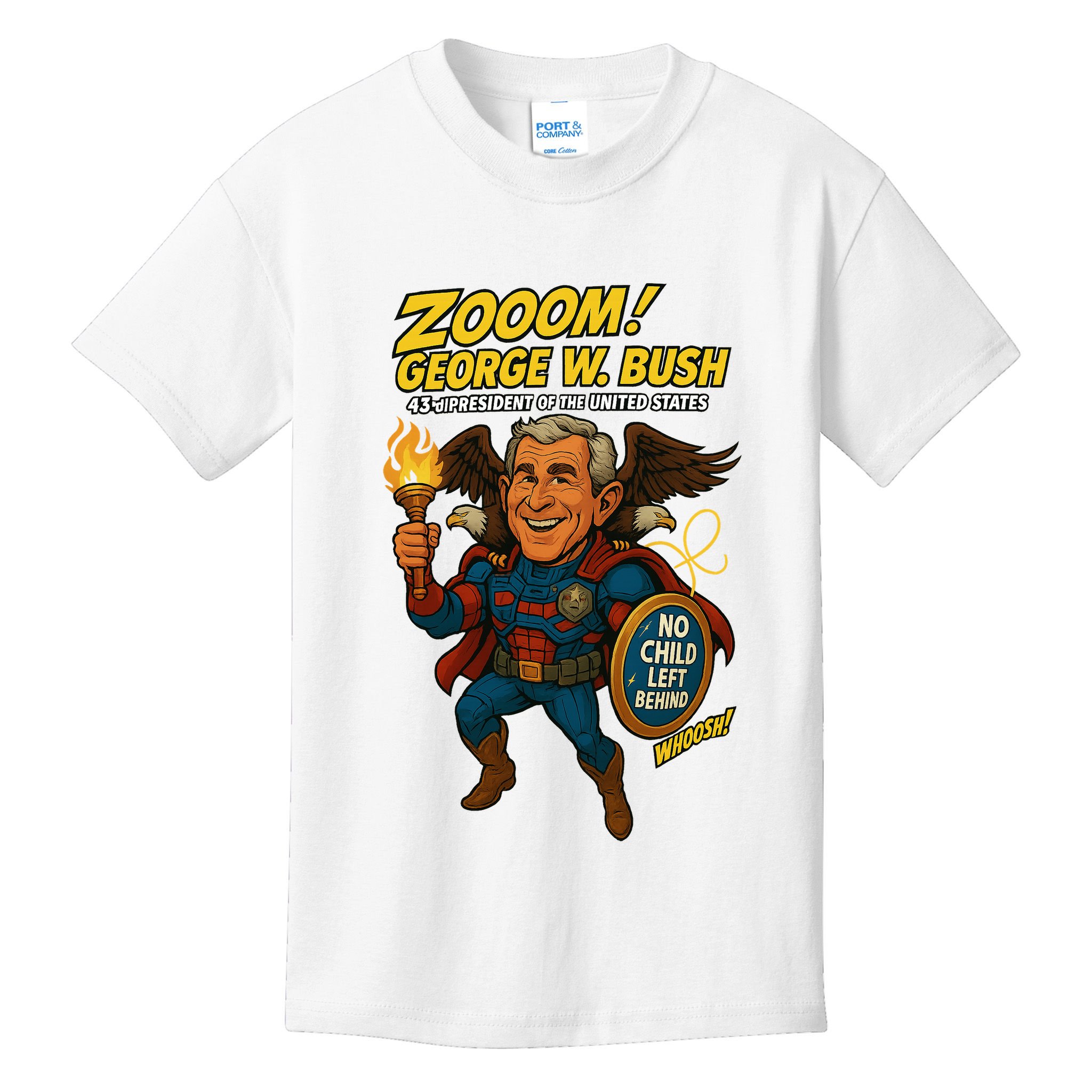 George W. Bush The Presidential Chronicles Kids T-Shirt