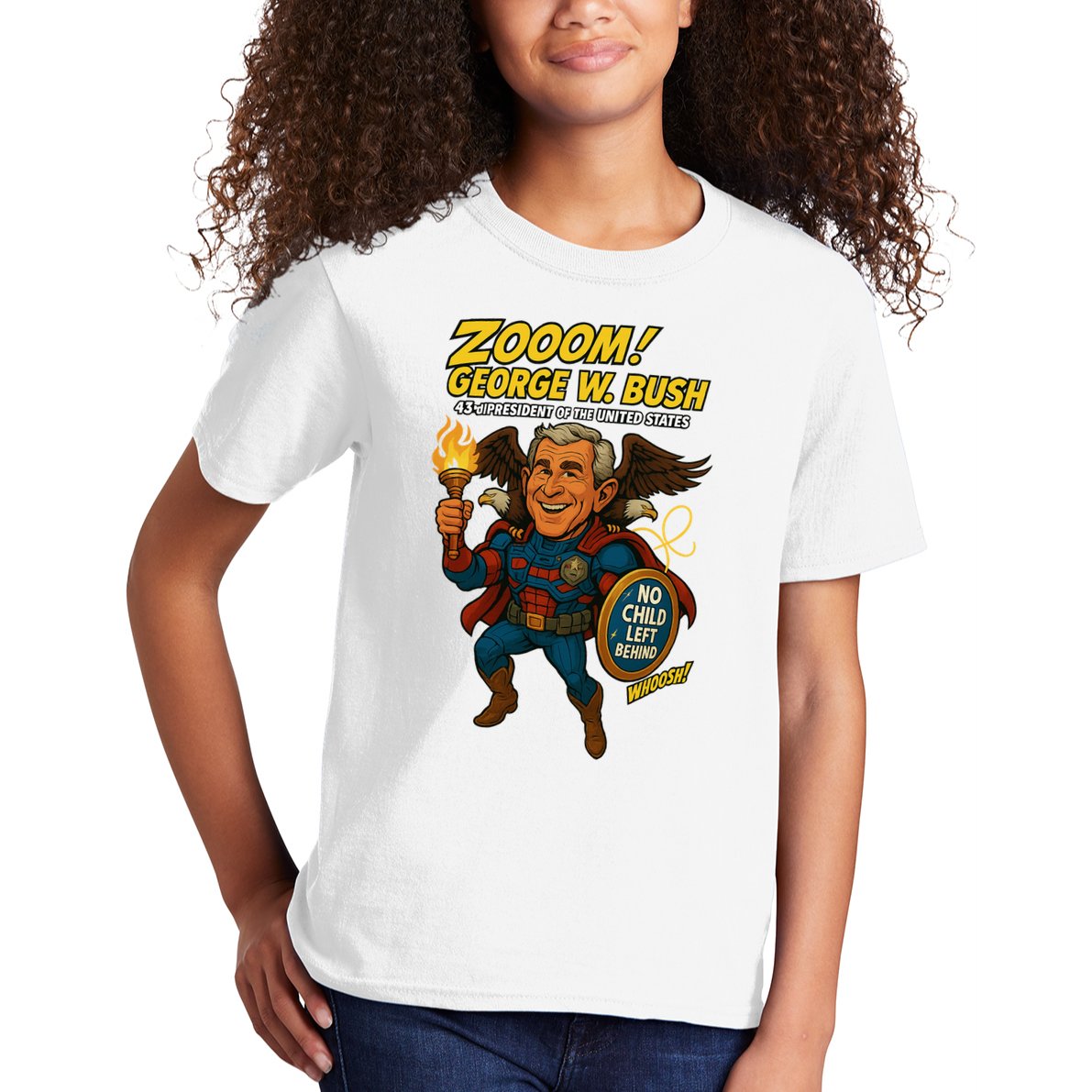 George W. Bush The Presidential Chronicles Kids T-Shirt