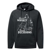 Good Whiskey Bad Decisions Performance Fleece Hoodie