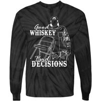 Good Whiskey Bad Decisions One Night At A Time Wall.En Tie-Dye Long Sleeve Shirt