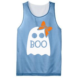 ghost with bow boo halloween costume Mesh Reversible Basketball Jersey Tank