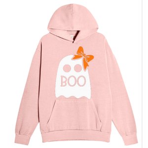 ghost with bow boo halloween costume Urban Pullover Hoodie