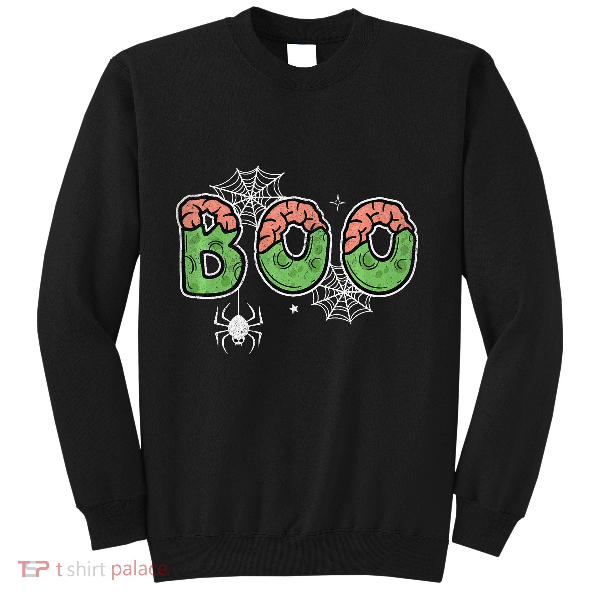 Ghost With Bow Boo Halloween Costume Sweatshirt
