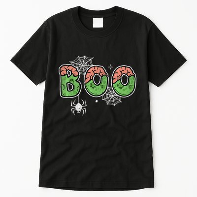 Ghost With Bow Boo Halloween Costume Tall T-Shirt