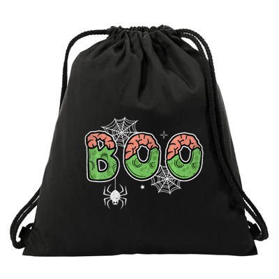 Ghost With Bow Boo Halloween Costume Drawstring Bag