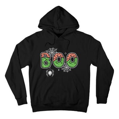 Ghost With Bow Boo Halloween Costume Tall Hoodie