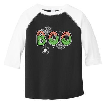 Ghost With Bow Boo Halloween Costume Toddler Fine Jersey T-Shirt