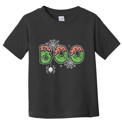 Ghost With Bow Boo Halloween Costume Toddler T-Shirt