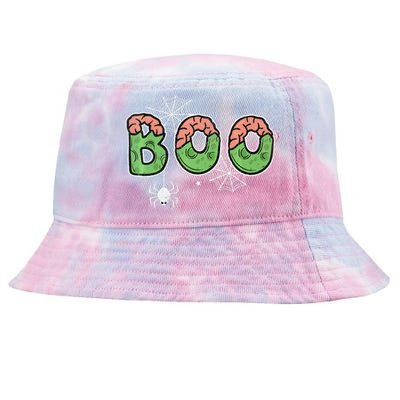 Ghost With Bow Boo Halloween Costume Tie-Dyed Bucket Hat