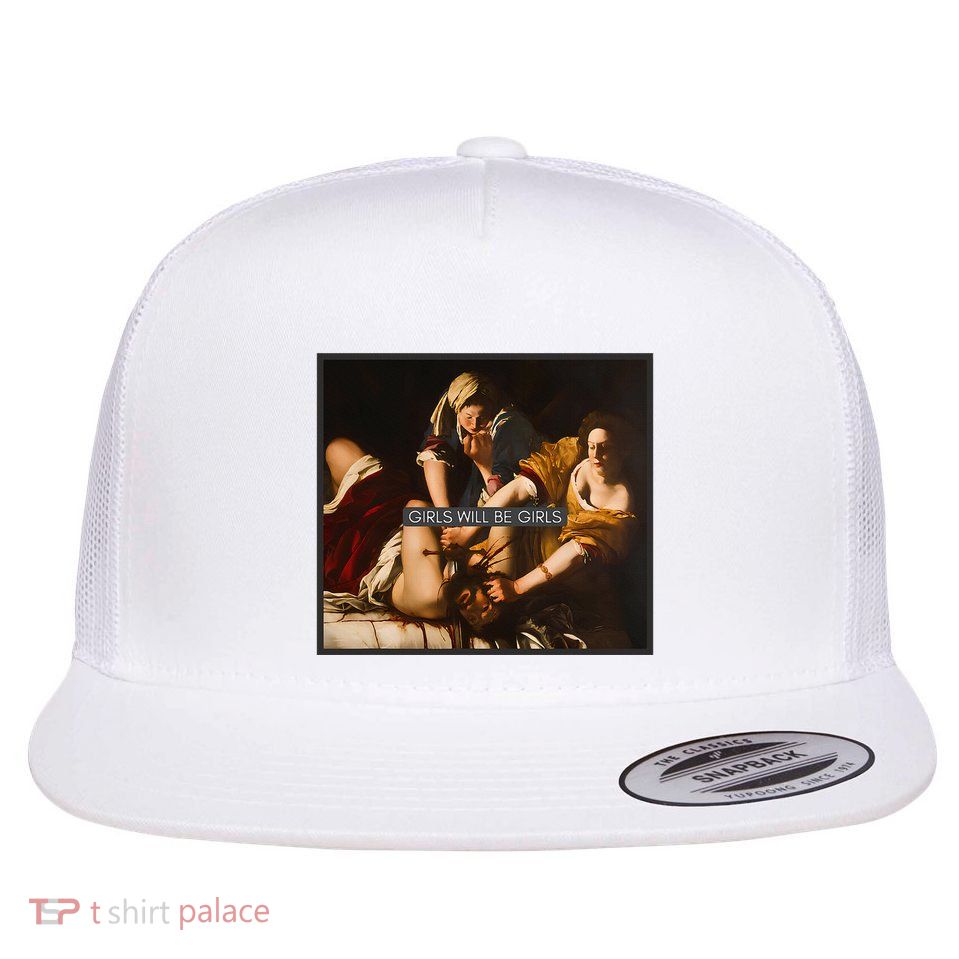 Girl Will Be Girl Judith Holofernes Feminism Rights Flat Bill Trucker Hat