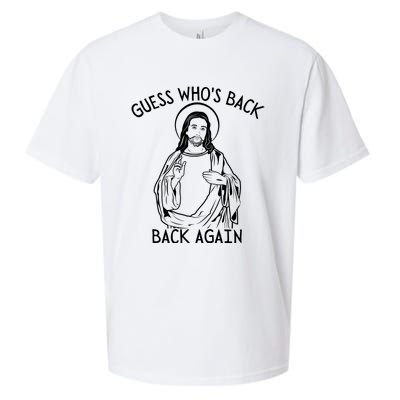 Guess Who's Back? Back Again Happy Easter! Jesus Christ Sueded Cloud Jersey T-Shirt