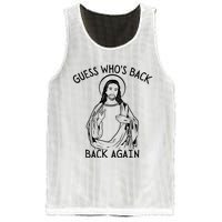 Guess Who's Back? Back Again Happy Easter! Jesus Christ Mesh Reversible Basketball Jersey Tank