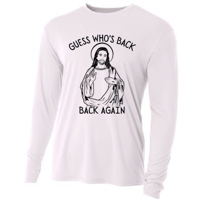 Guess Who's Back? Back Again Happy Easter! Jesus Christ Cooling Performance Long Sleeve Crew