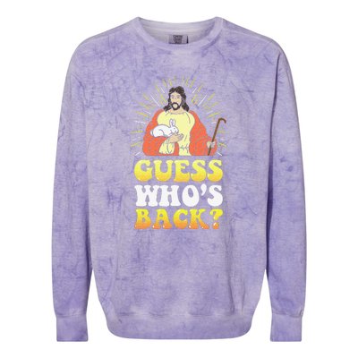 Guess Who's Back? Back Again Colorblast Crewneck Sweatshirt