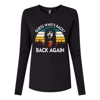 Guess Who's Back? Back Again Womens Cotton Relaxed Long Sleeve T-Shirt