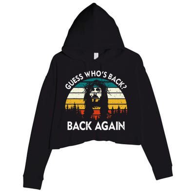 Guess Who's Back? Back Again Crop Fleece Hoodie