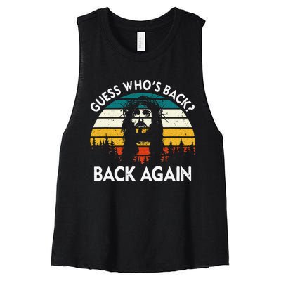 Guess Who's Back? Back Again Women's Racerback Cropped Tank