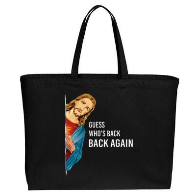 Guess Who's Back? Back Again Cotton Canvas Jumbo Tote