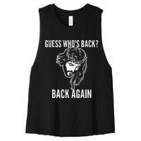 Guess Who's Back? Back Again Women's Racerback Cropped Tank