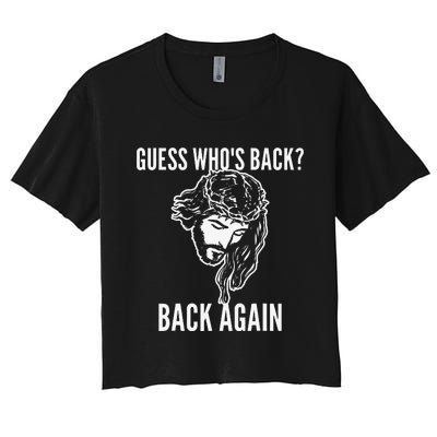 Guess Who's Back? Back Again Women's Crop Top Tee