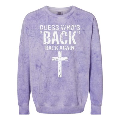 Guess Who's Back? Back Again Colorblast Crewneck Sweatshirt