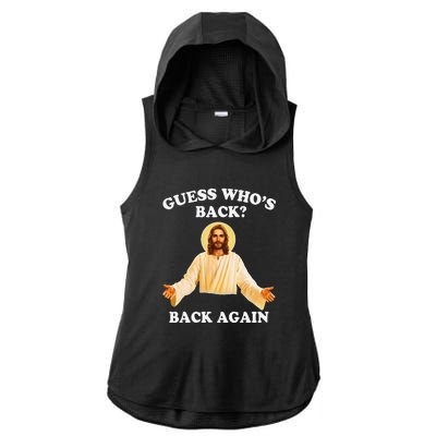 Guess Who's Back? Back Again Ladies PosiCharge Tri-Blend Wicking Draft Hoodie Tank