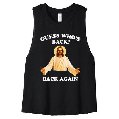 Guess Who's Back? Back Again Women's Racerback Cropped Tank