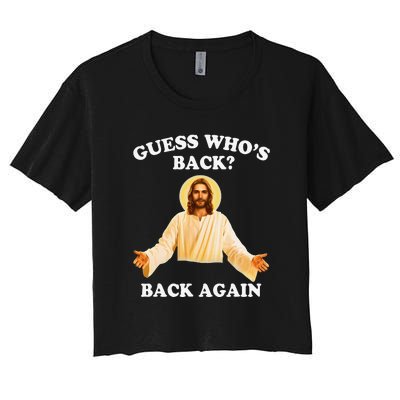 Guess Who's Back? Back Again Women's Crop Top Tee