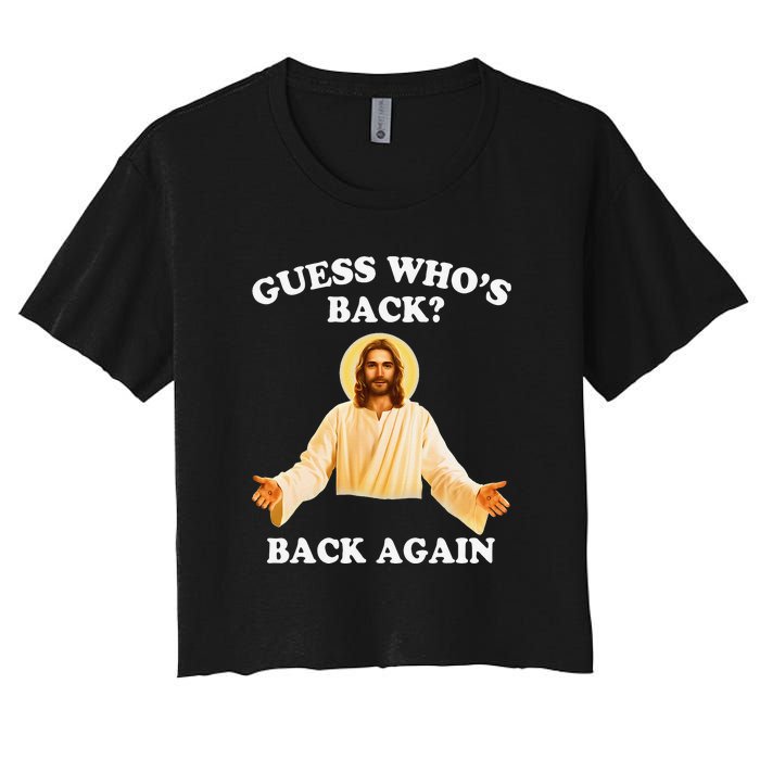 Guess Who's Back? Back Again Women's Crop Top Tee