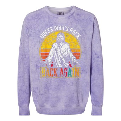 Guess Who's Back? Back Again Colorblast Crewneck Sweatshirt