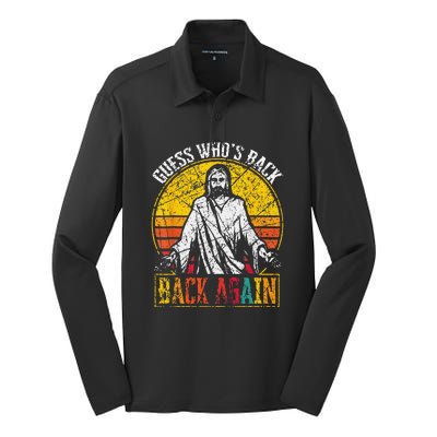 Guess Who's Back? Back Again Silk Touch Performance Long Sleeve Polo